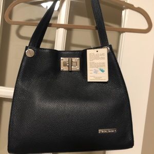 Dark Navy Venice Leather Purse